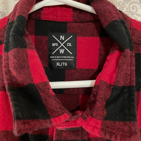 North Western Manufacturing Co by Bluenotes Red and Black Flannel - Picture 3 of 6